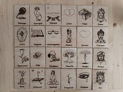 Cartes de l'Oracle en bois