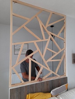 Installation du claustra
