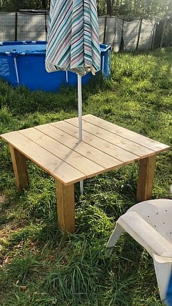 Table basse de jardin