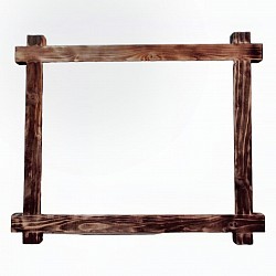 Encadrement en épicéa brûlé